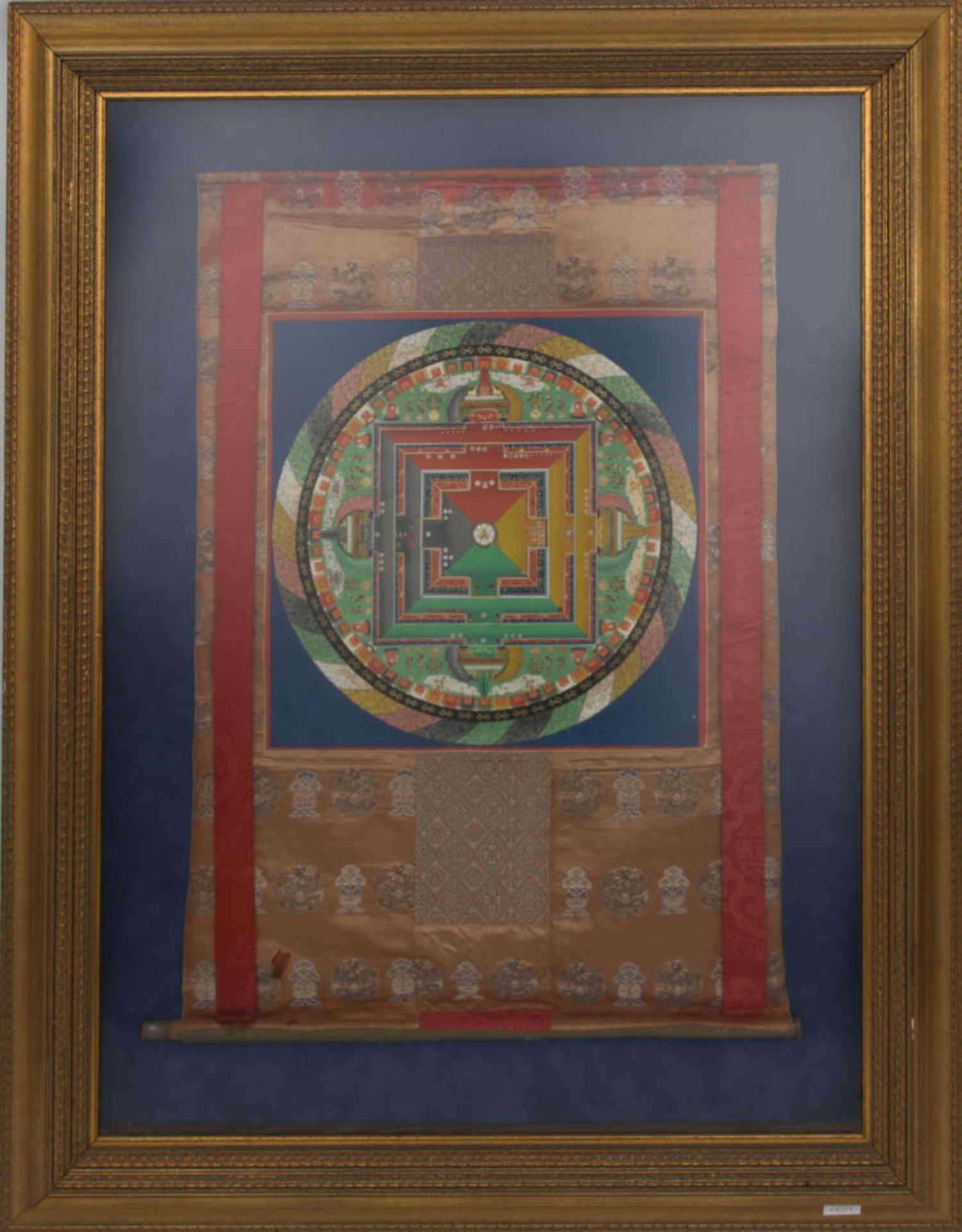 Thangha des Kalachakra, Rollbild aus Seide, Lhasa 19. Jh