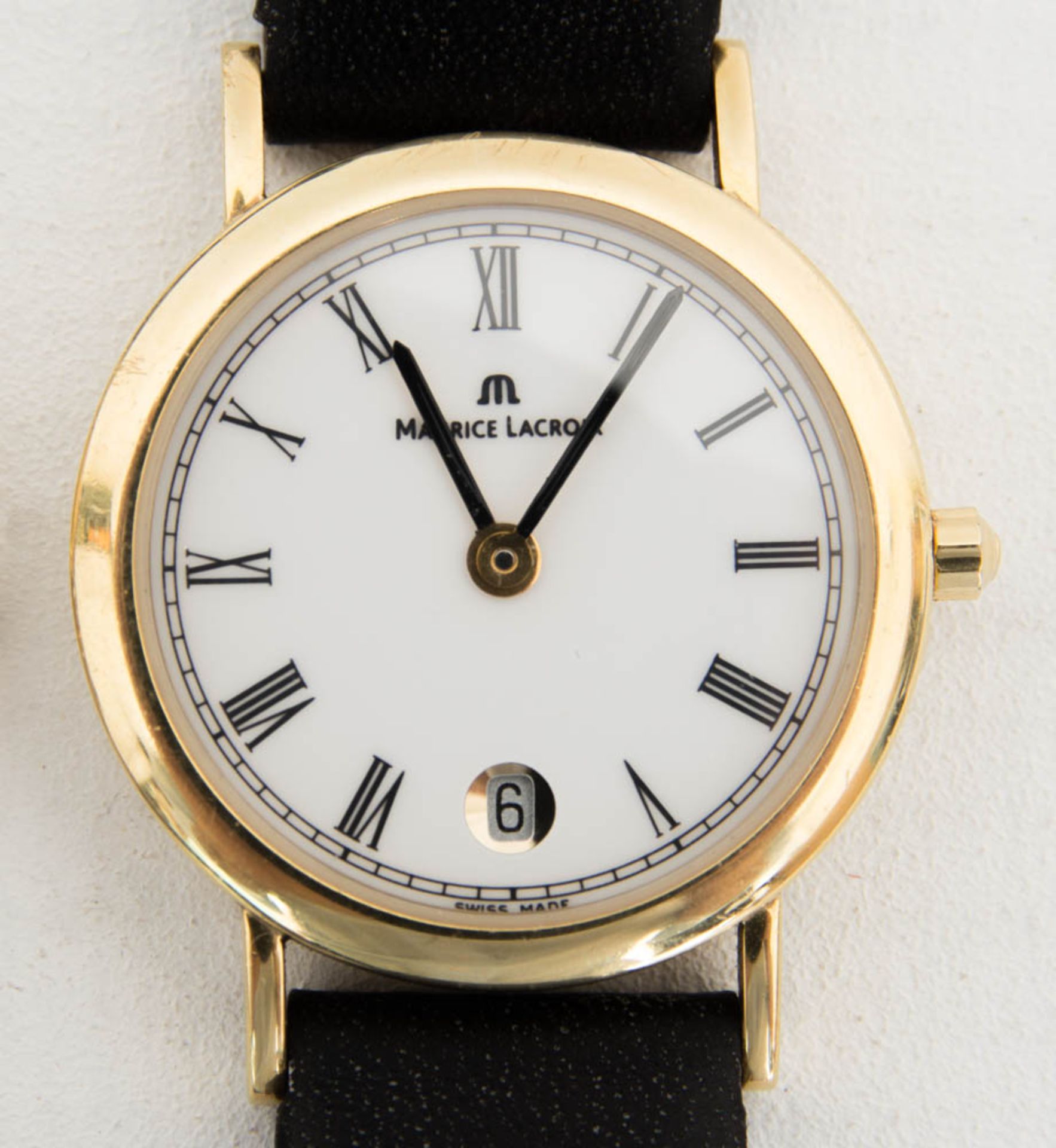 Zwei Damenarmbanduhren, Maurice Lacroix le Classic 18 K Gelbgold und Tunlees Uhr vergoldet. - Image 3 of 6