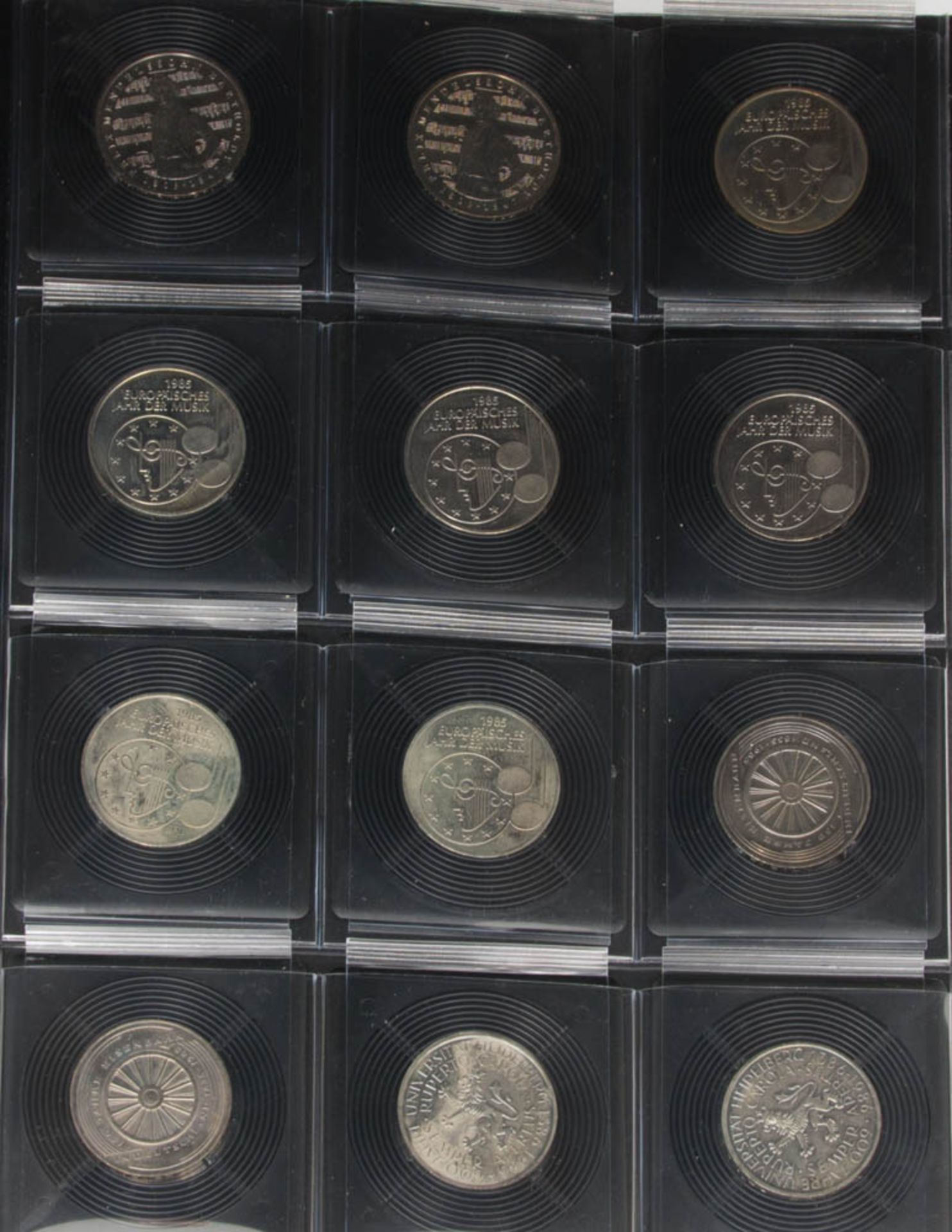 Münzalbum, Silber.36 x 5 Deutsche Mark. 66 x 10 Deutsche Mark. 2 x 5 US-Dollar.2 Mark Deutsches - Bild 4 aus 4