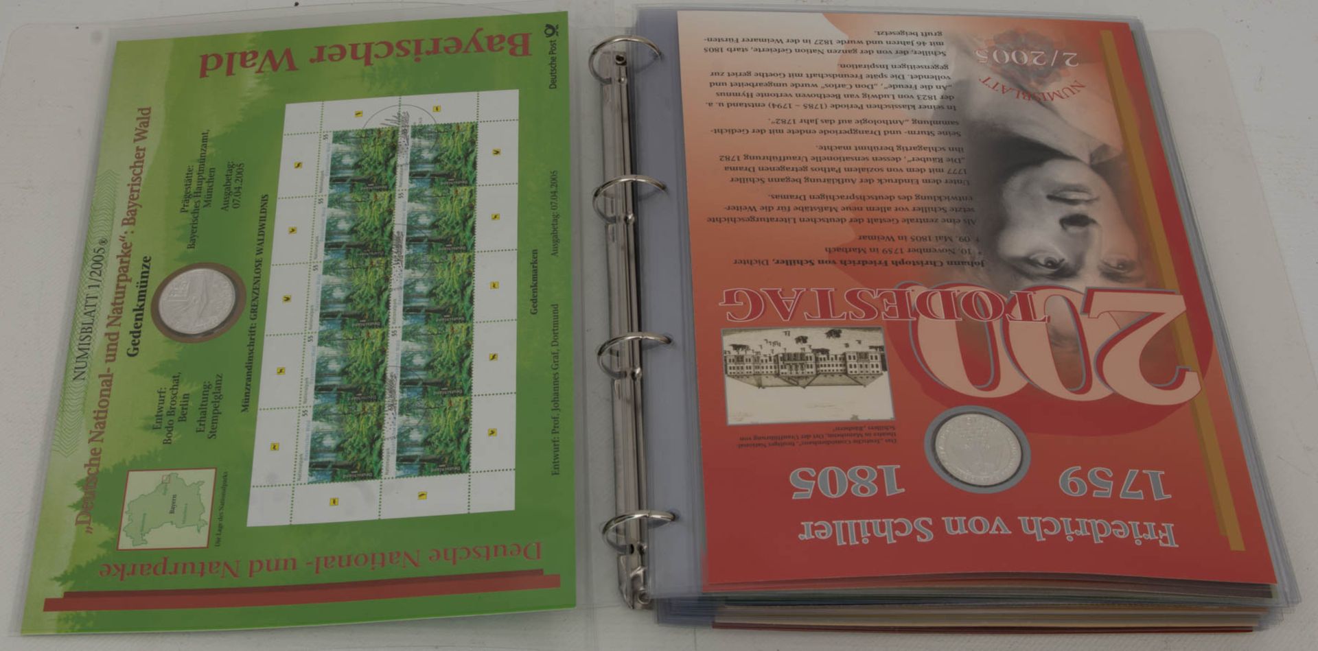Konvolut von 93 Silbermünzen, Numisblätter der Deutschen Post, 2002 - 2020.Numisblätter mit - Bild 8 aus 12