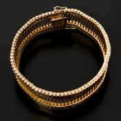Goldenes Armband, 585er Roségold585er Roségold.Gesamtgewicht: 54,8g