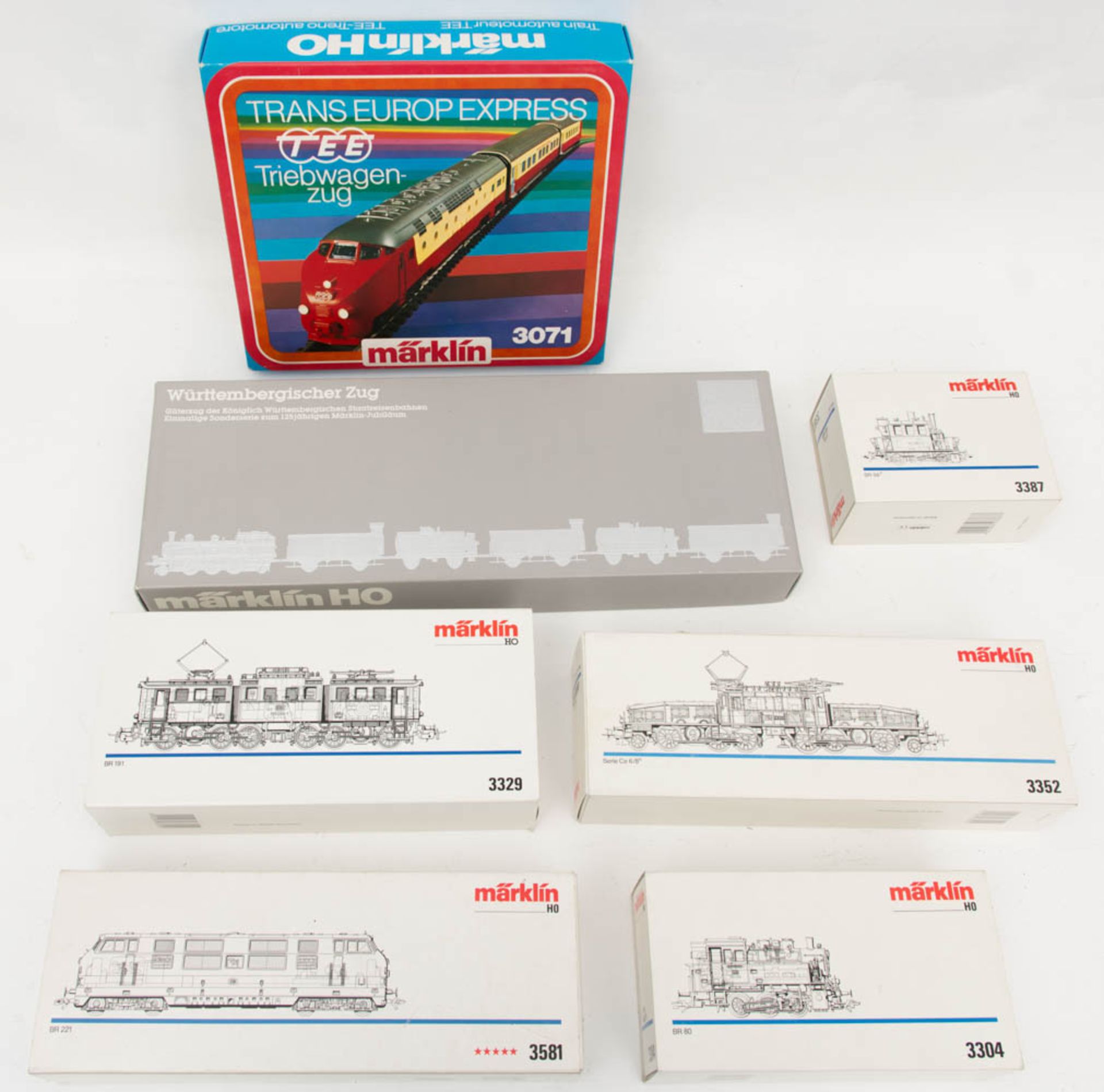 Konvolut Märklin Wagen in original Verpackung.Alle bespielt und nicht auf Funktion überprüft.