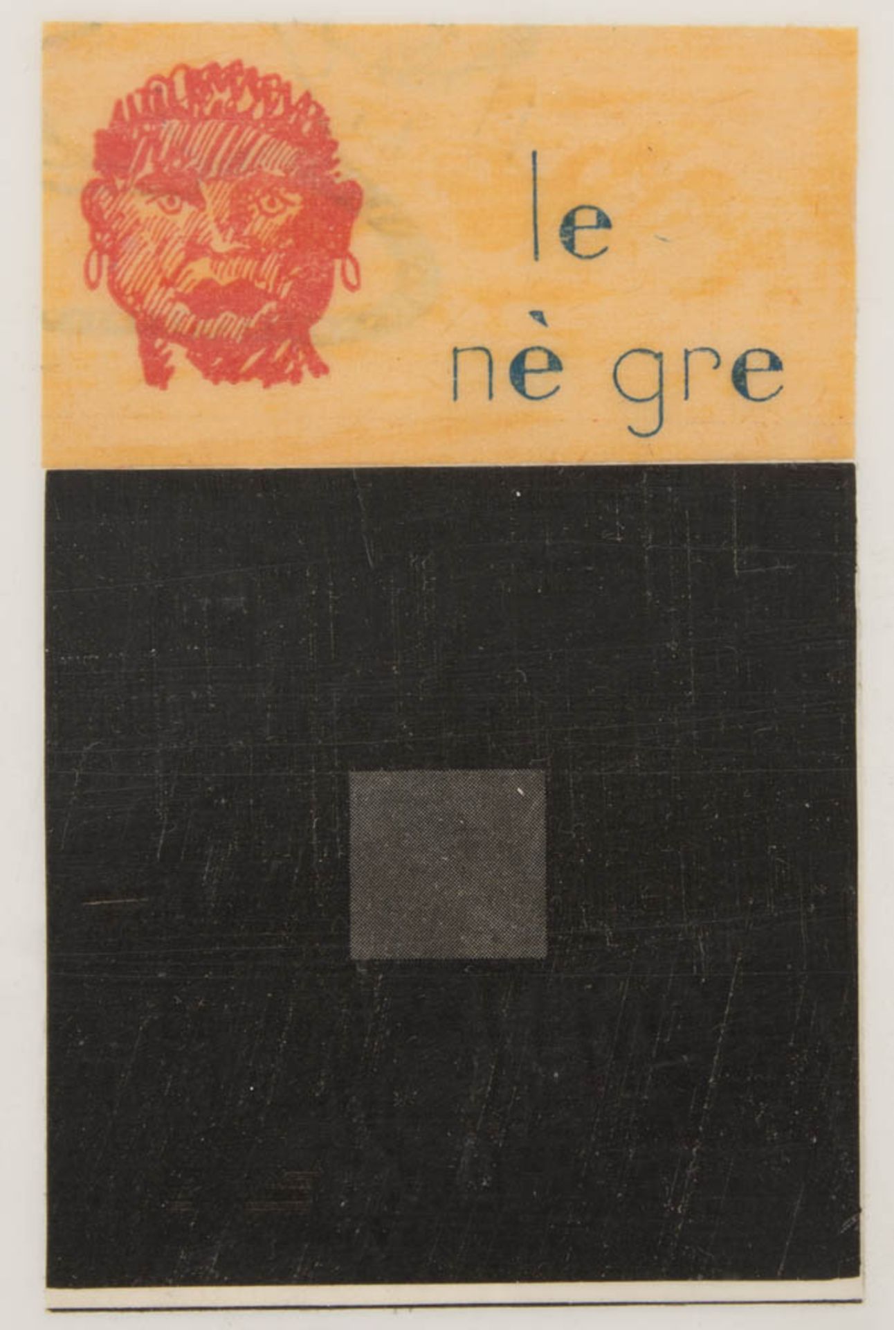 Marc Rebollo, le nè gre, 20. Jh.Collage unter Wachs von 1997. Auf der Rückseite beschriftet und - Bild 2 aus 6