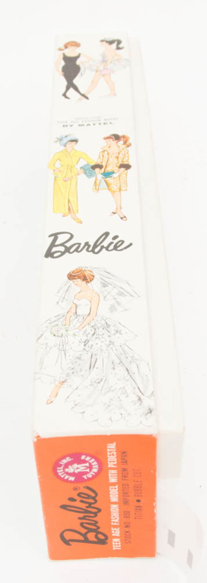 Barbie, by Mattel 1962.Antike Barbiepuppe in Originalkarton. - Bild 2 aus 7