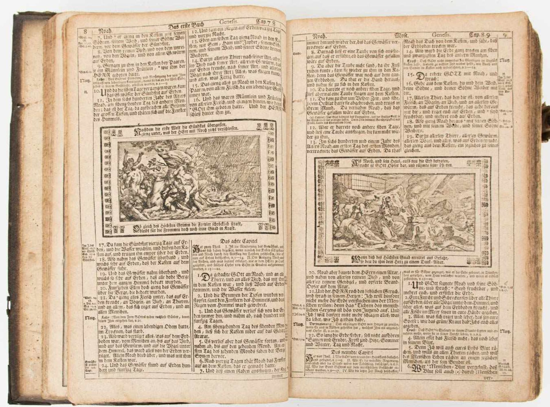 Illustrierte Dilherr-Bibel, Endter-Verlag, Nürnberg, 1736.Die ganze heilige Schrift des Alten und - Bild 4 aus 7