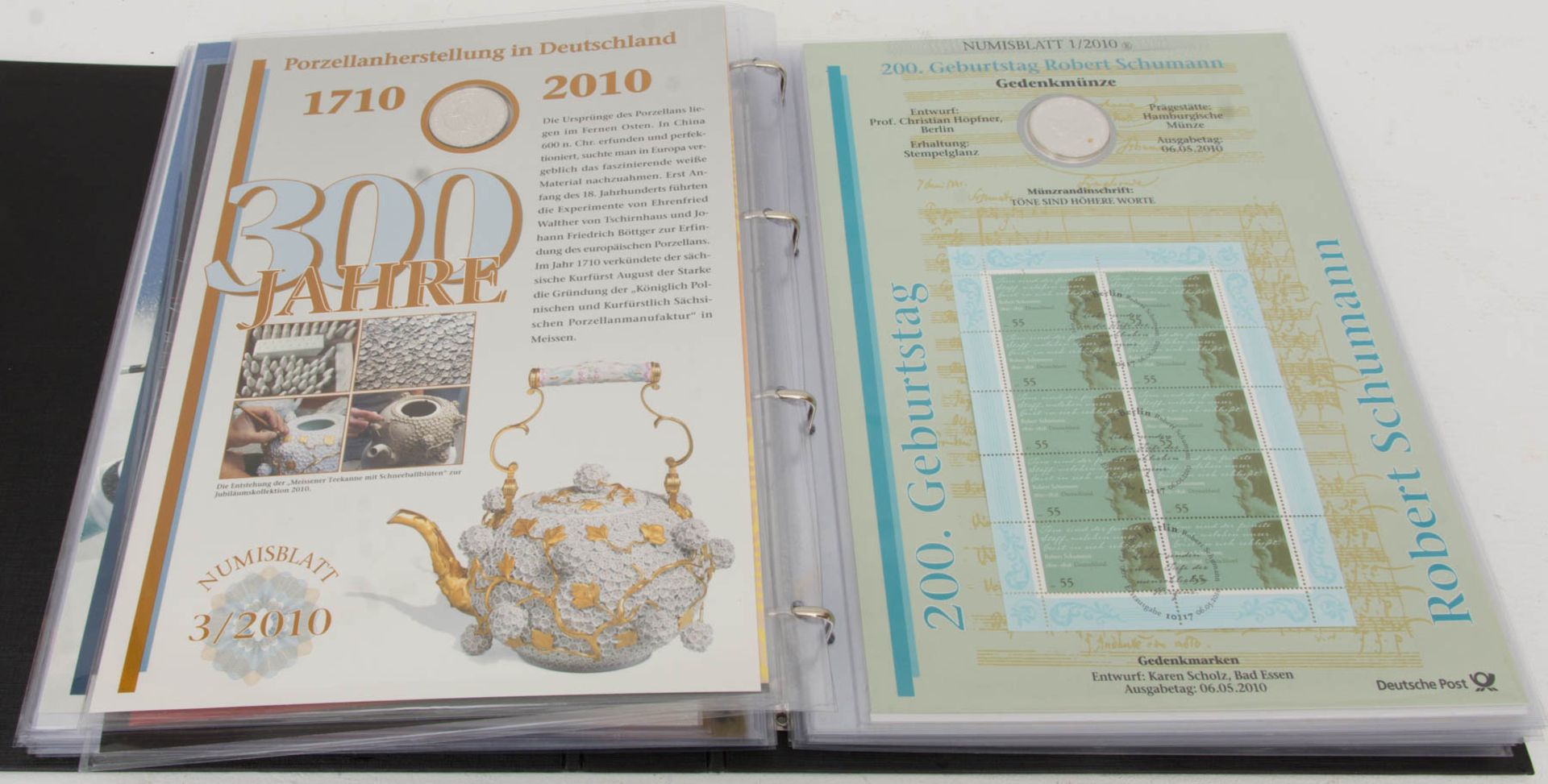 Konvolut von 93 Silbermünzen, Numisblätter der Deutschen Post, 2002 - 2020.Numisblätter mit - Bild 10 aus 12