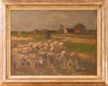 R. Herdtle, Pastose Landschaft, Öl auf Platte, 20. Jh.Gerahmt. Unten rechts signiert. 43 x 33 cm o.