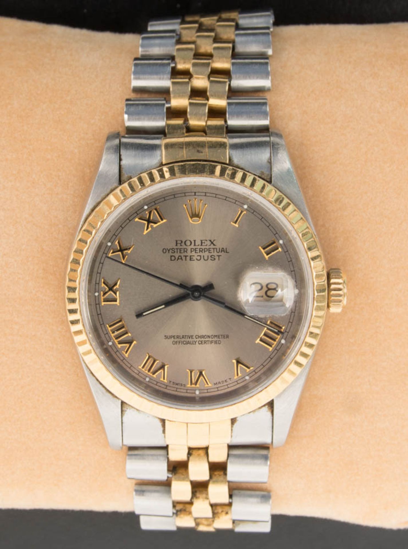 Rolex Oyster Perpetual Datejust.Superlative Chronometer officially certified.Mit Kaufpapieren,