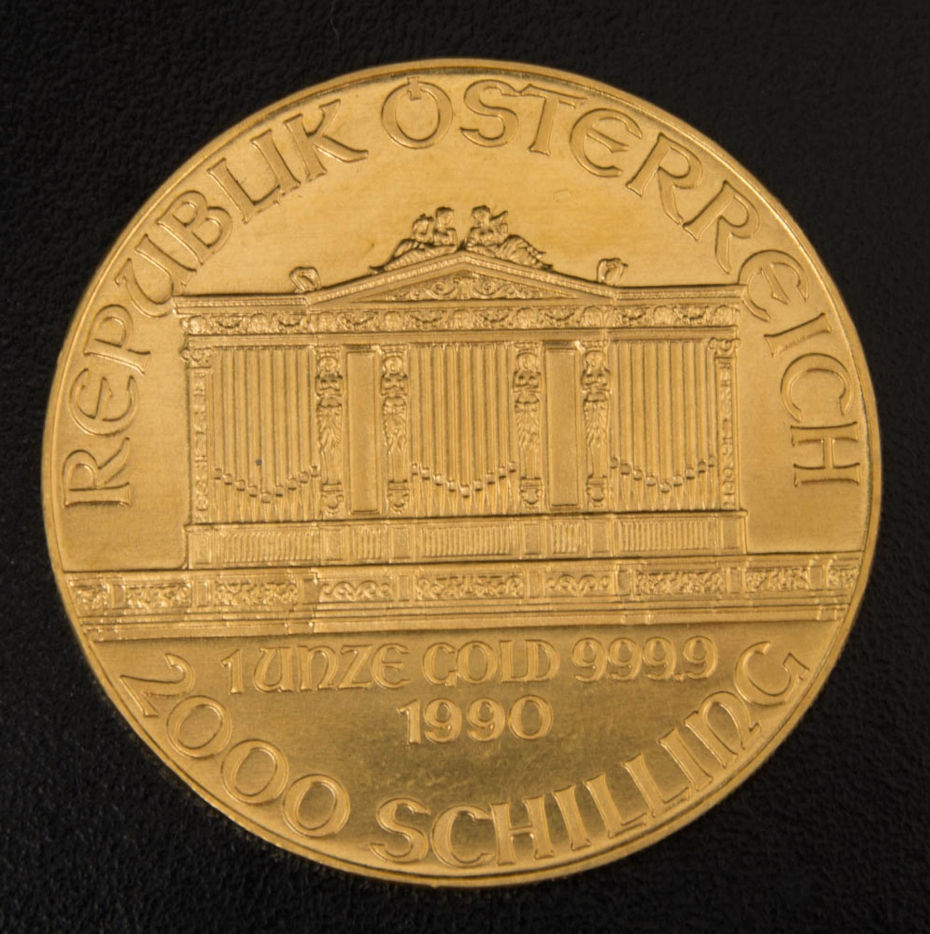 Wiener Philharmoniker Goldmünze 1 Unze.Legierung: 999,9 Gold.Gewicht: 1 oz.Edelmetallart: Gold. - Image 2 of 2