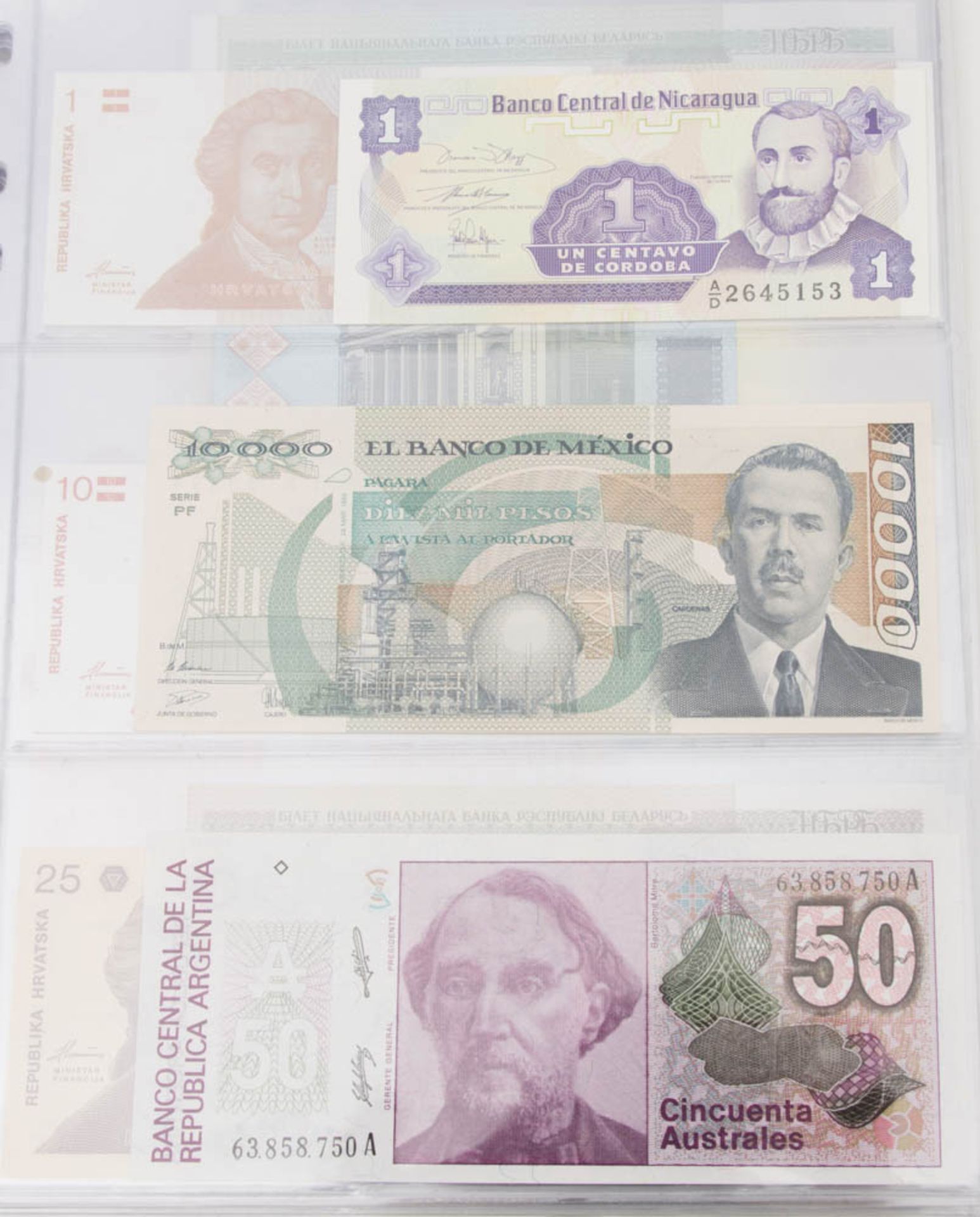 Gepflegte Weltbanknoten.Sammlung aus über 120 Stück.Keine Dubletten.Durchgehend kassenfrisch in - Bild 5 aus 8