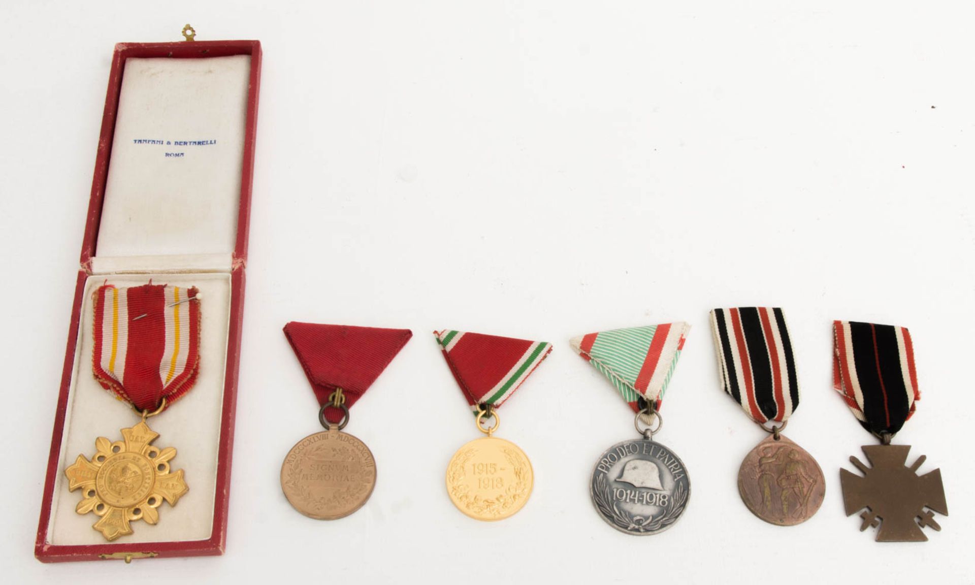 5 Medaillen mit Band, Österreich/Ungarn I. WK.Kvk 1. WK, Ungarische Weltkriegs- - Bild 5 aus 5