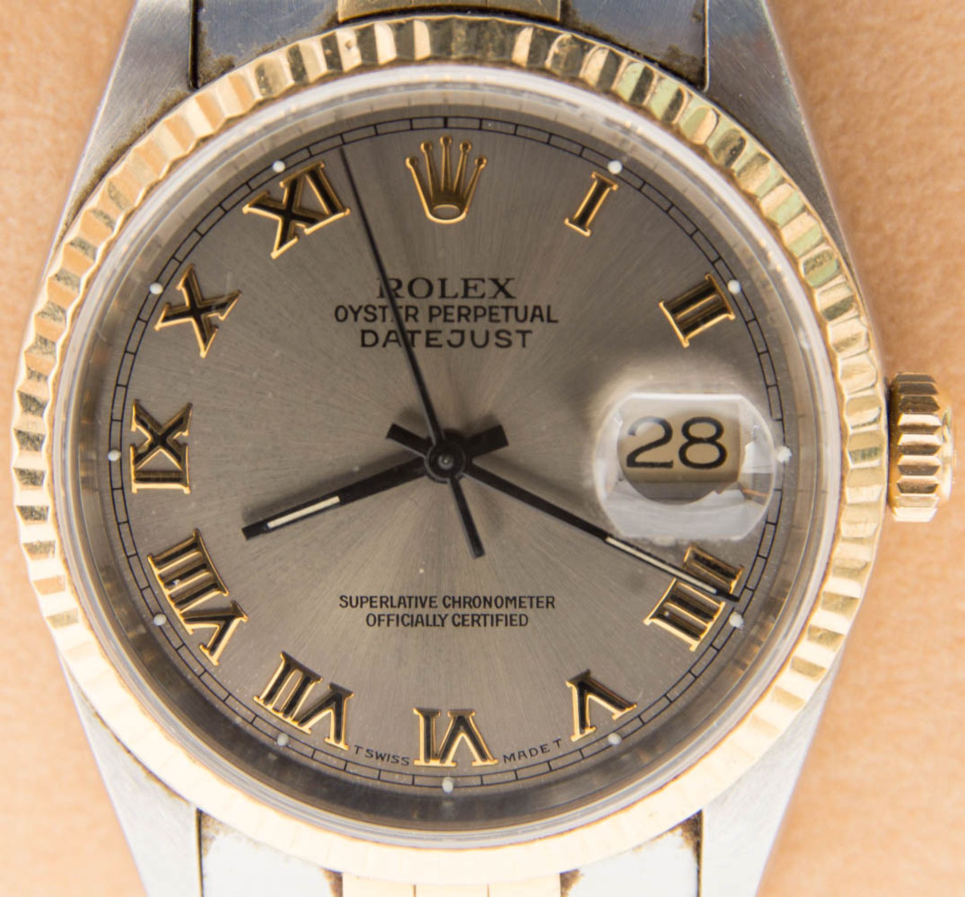 Rolex Oyster Perpetual Datejust.Superlative Chronometer officially certified.Mit Kaufpapieren, - Bild 2 aus 3