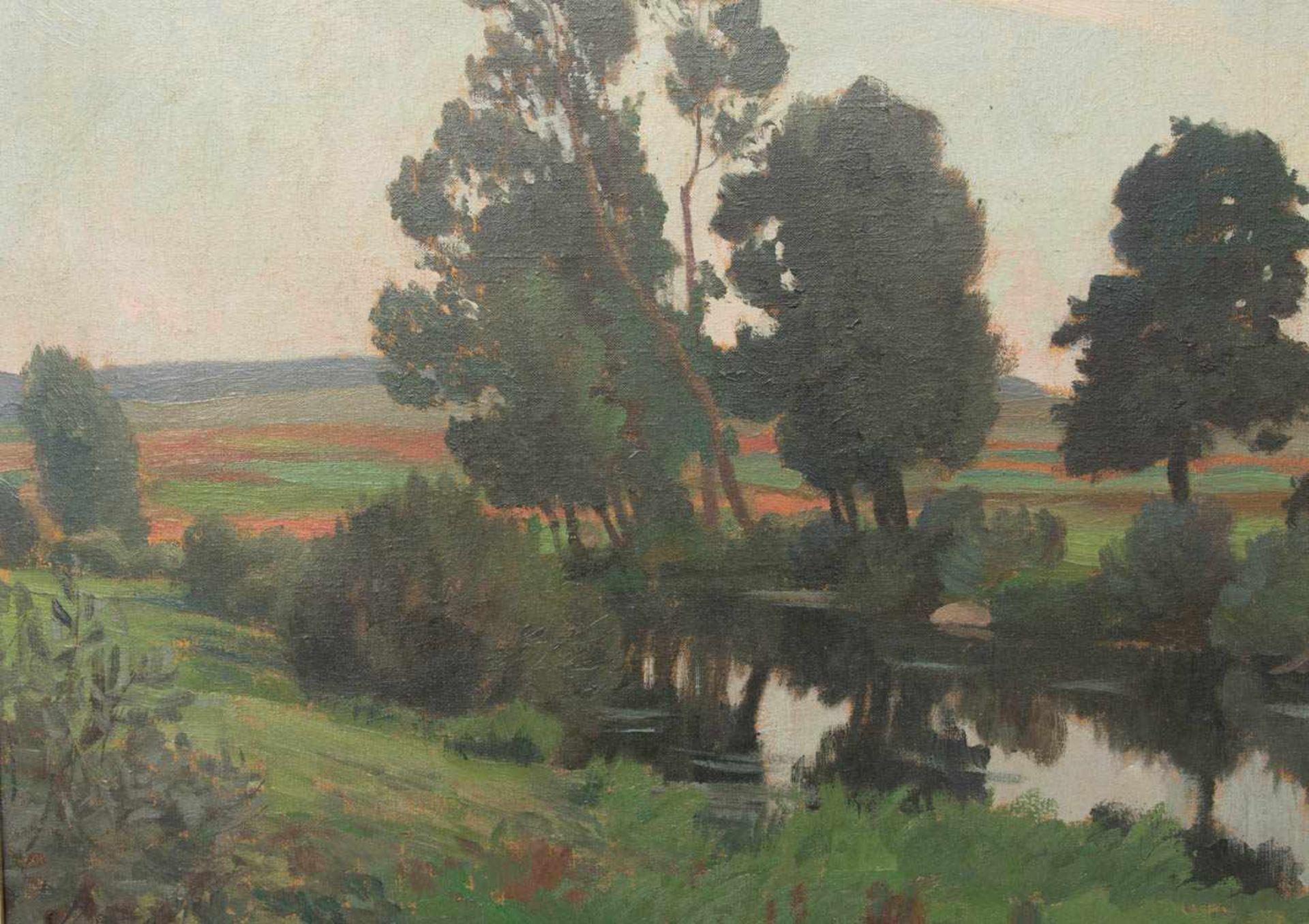 Hans Richard von Volkmann, Landschaftsstudie, Öl auf Leinwand, 1906.Hans Richard von Volkmann ( - Bild 2 aus 5