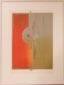 Lawrence Compton Kolawole, Untitled, Serigrafie, EX. 18/20, 1974.Hinter Glas im Passepartout