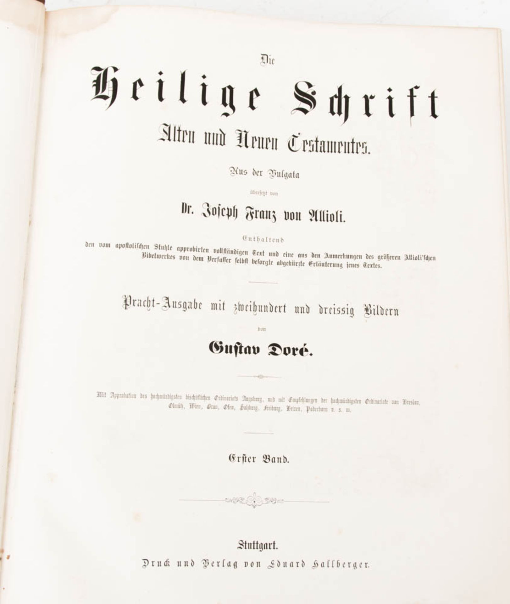 Die Heilige Schrift des Alten und Neuen Testaments, Zwei Bände, Gustave Doré, Stuttgart.Die - Bild 4 aus 5