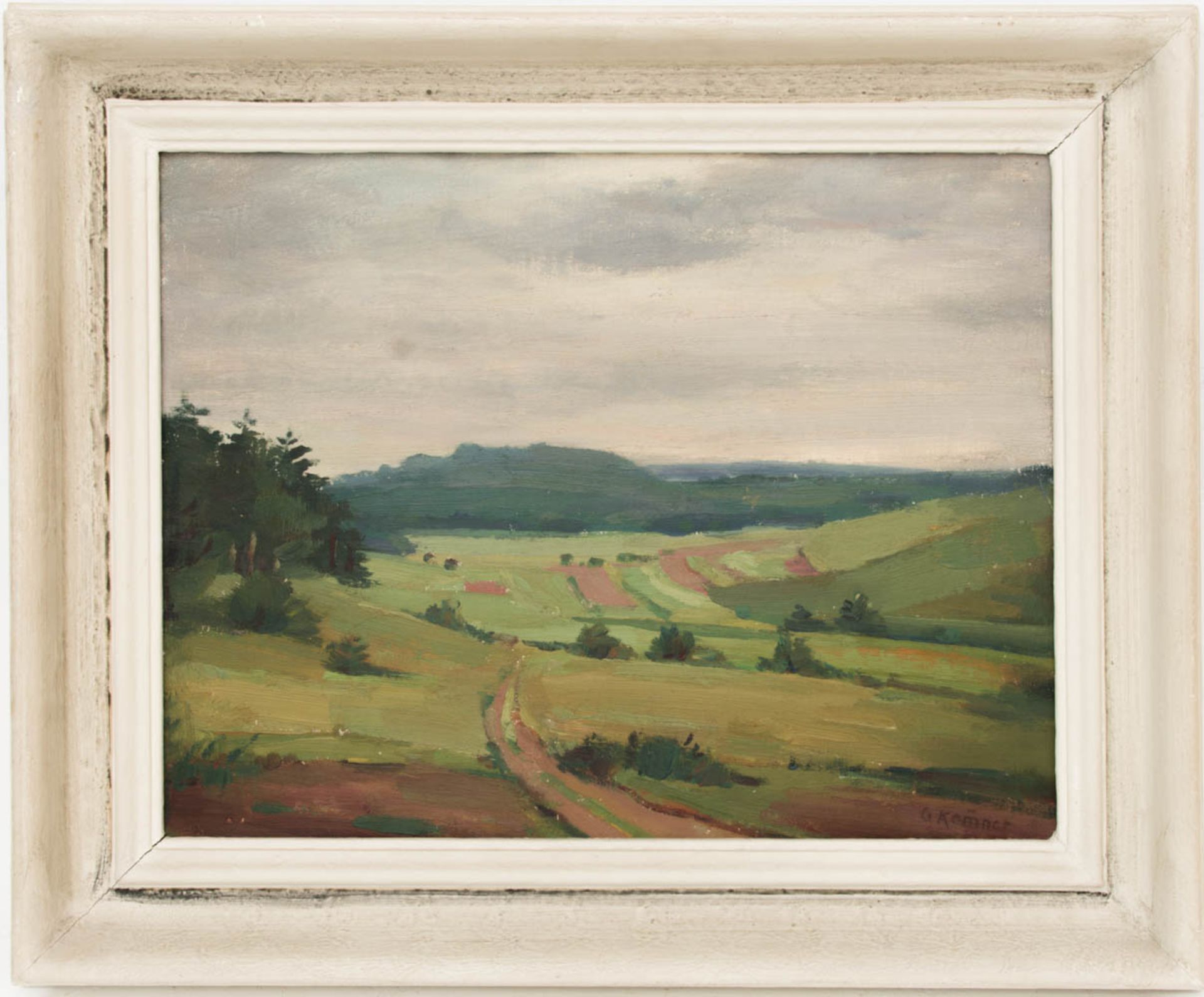 Konvolut von 3 Landschaften, Acryl und Aquarell, 20. Jh.1. Signiert Stöcklein 44, Aquarell auf - Bild 4 aus 7