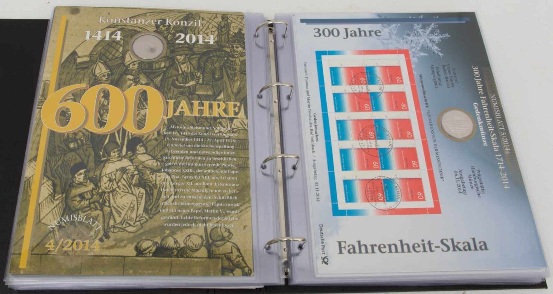 Konvolut von 93 Silbermünzen, Numisblätter der Deutschen Post, 2002 - 2020.Numisblätter mit - Bild 4 aus 12