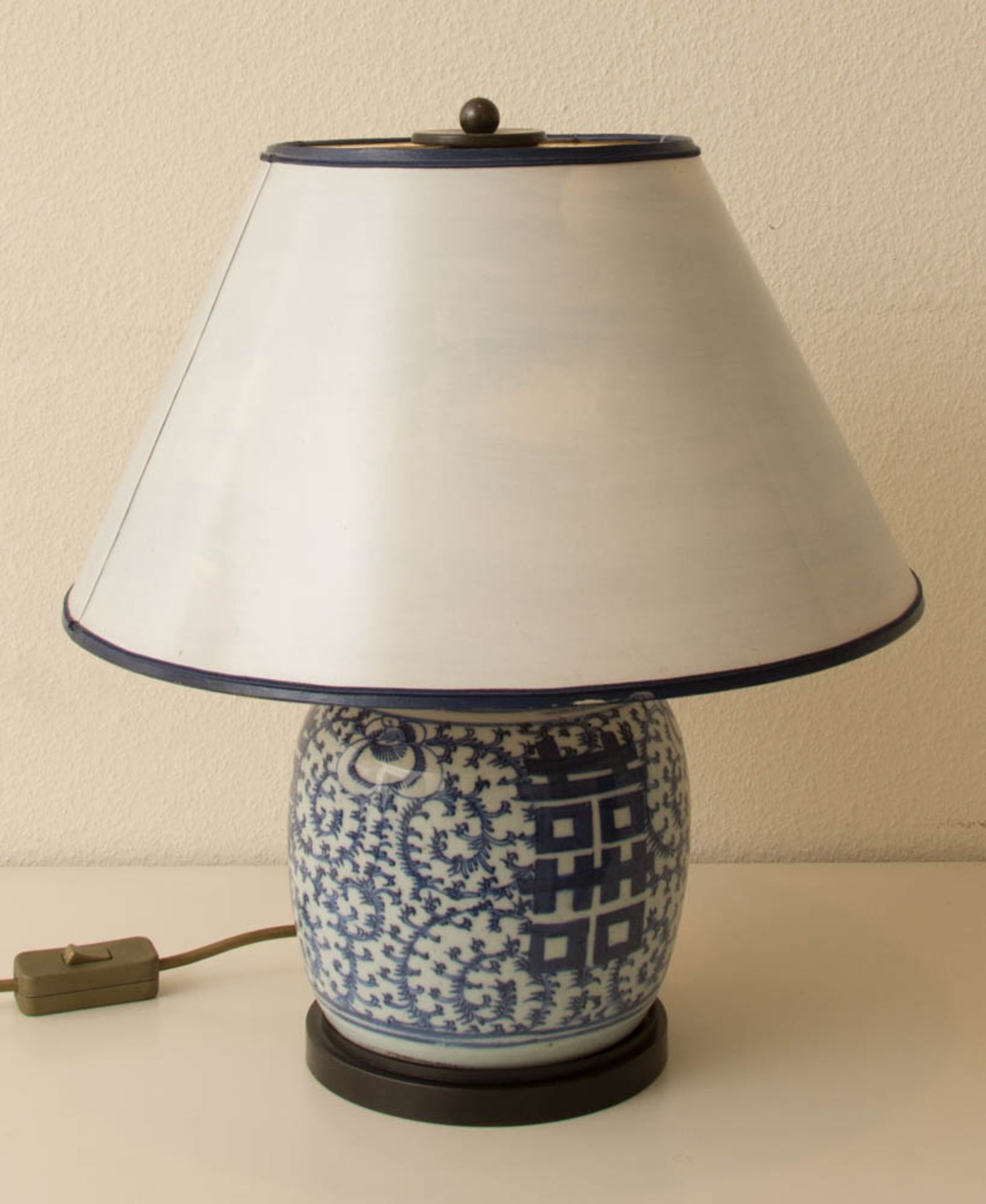 Chinesische Porzellan Lampe. - Image 3 of 3