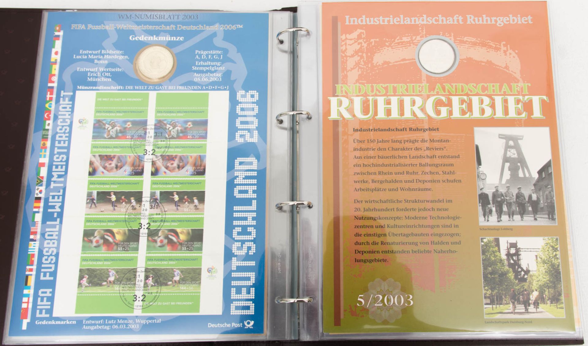 Silber-Gedenkmünzen, 2 Alben Numisblätter. - Bild 2 aus 5