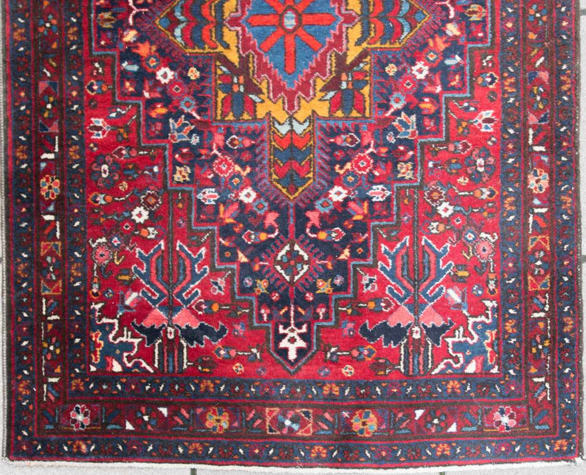 Hamadan Teppich, Baumwolle. - Bild 2 aus 6