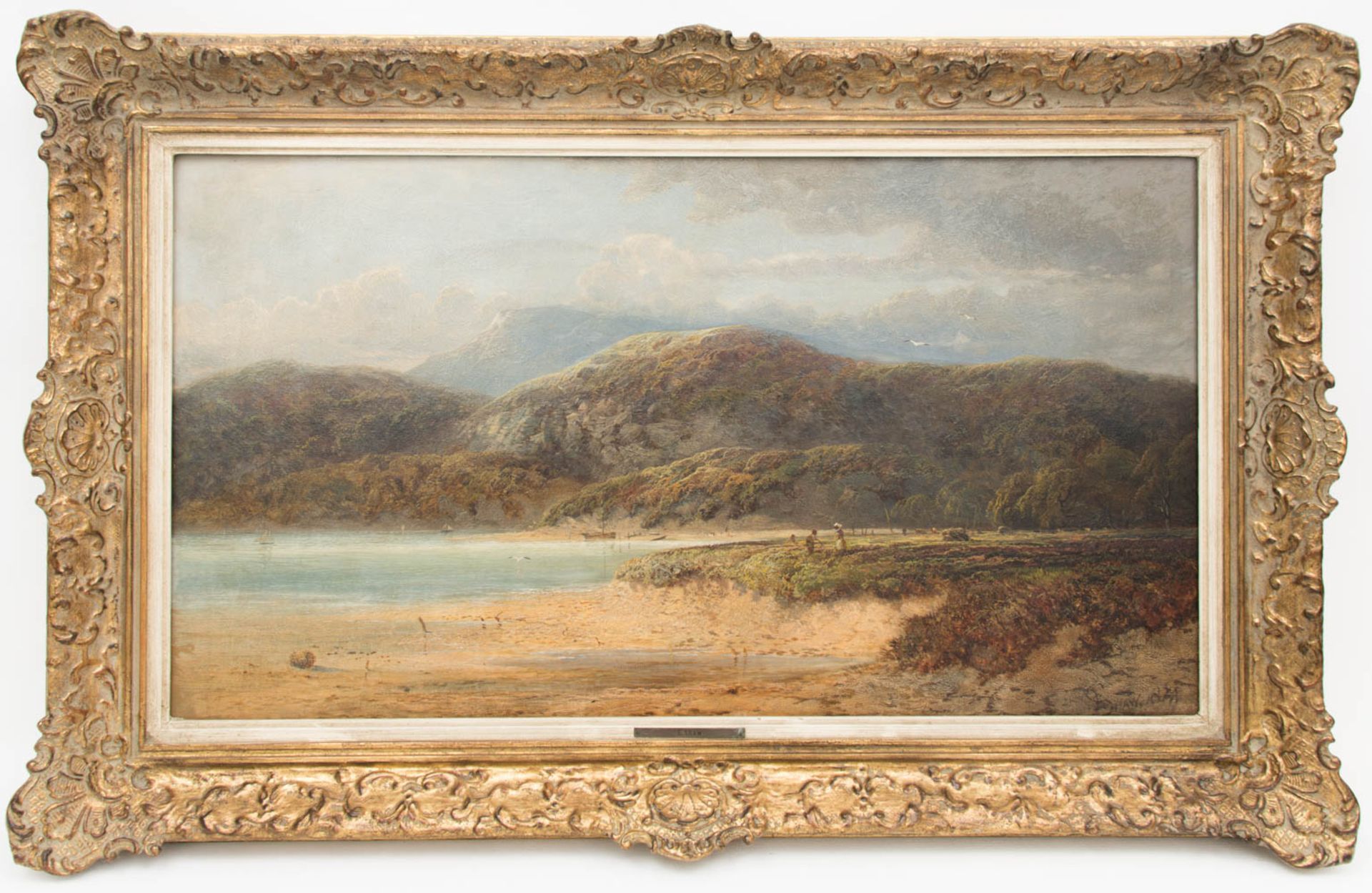 Charles E. Shaw, Küstenlandschaft, Öl auf Leinwand, England 19. / 20. Jh.