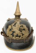 Pickelhaube, Hessen, für Mannschaften, um 1900.