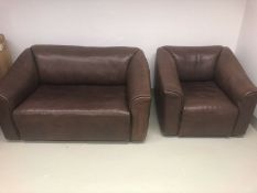 De Sede DS 47 Vintage Sitzgarnitur, 2 Sofas und 1 Sessel.