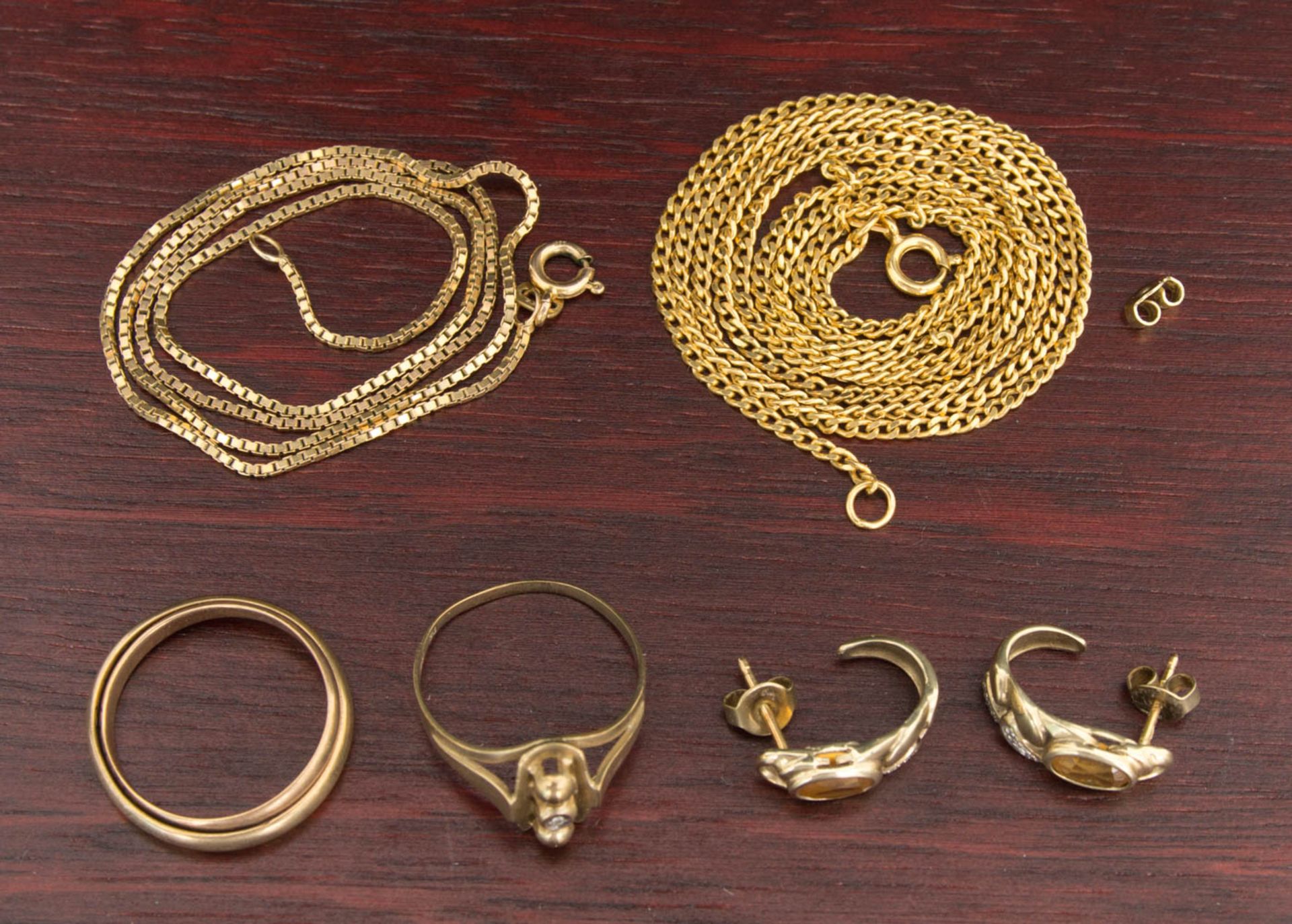 Konvolut Goldschmuck, 333er Gelbgold.