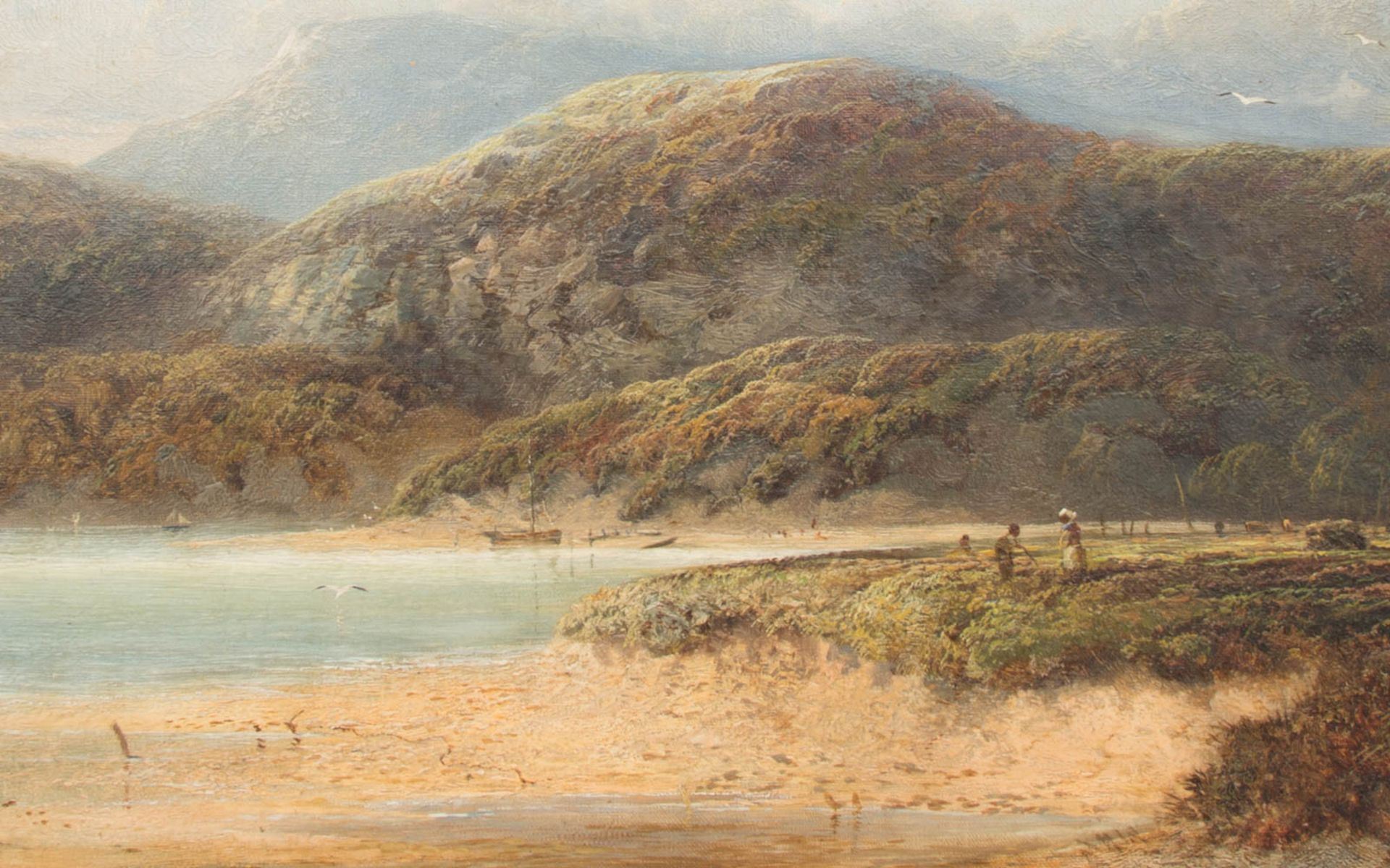 Charles E. Shaw, Küstenlandschaft, Öl auf Leinwand, England 19. / 20. Jh. - Bild 2 aus 7