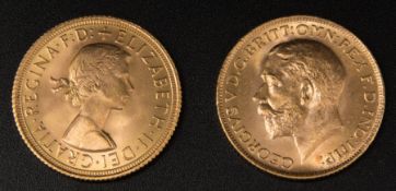2 x Sovereign GB Gold 16g
