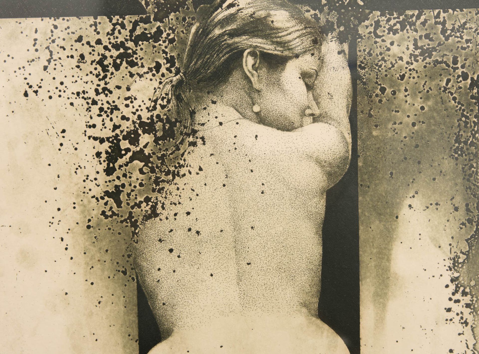 Klaus Böttger, Fragmentarischer Rückenakt, Druckgrafik, 1977. - Bild 3 aus 5