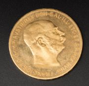 Österreich 100 Kronen Corona Goldmünze, 1915.