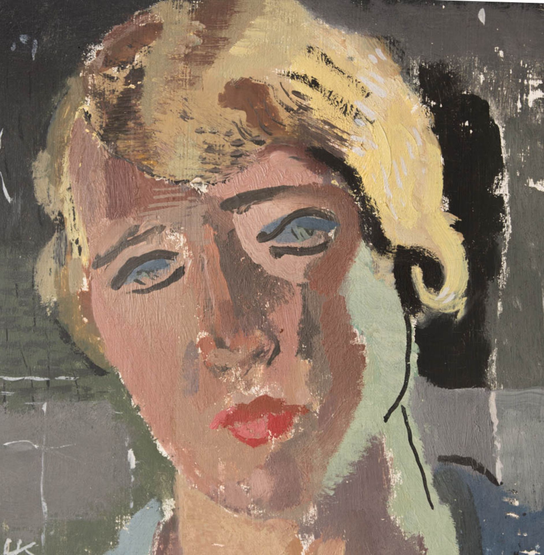 Wohl Ida Kerkovius, Frauenportait, Pastell auf Karton, 20. Jh. - Bild 2 aus 4