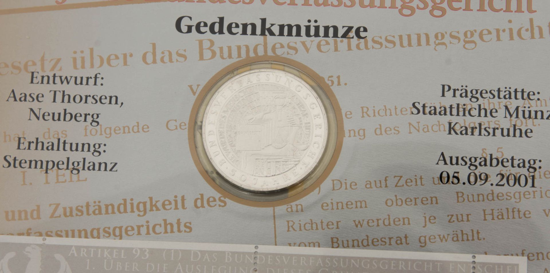 Sammlung Silber-Gedenkmünzen und Numisblätter / Briefmarken. - Bild 4 aus 6