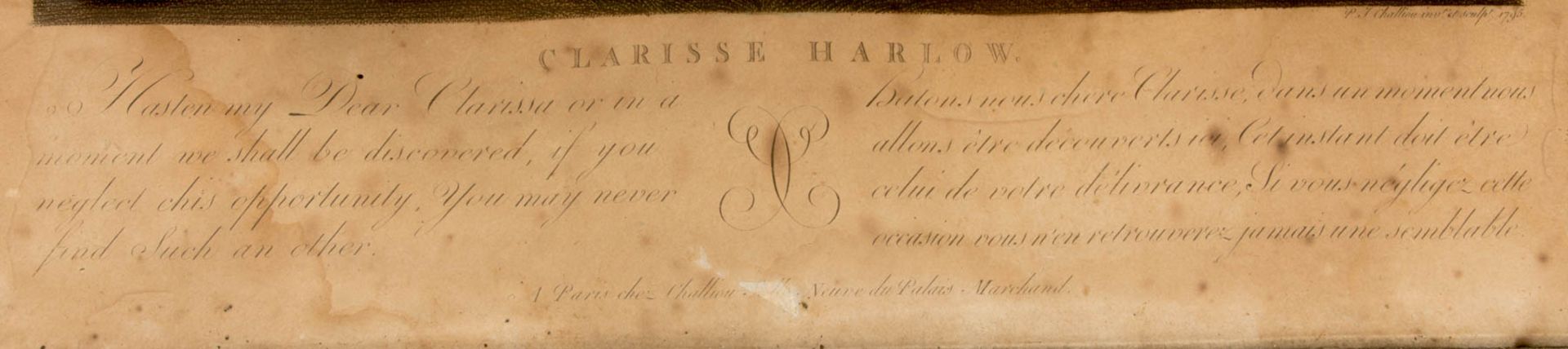 Die Leiden der Clarissa von Harlow, Druckgrafik, 19. Jh. - Bild 4 aus 7