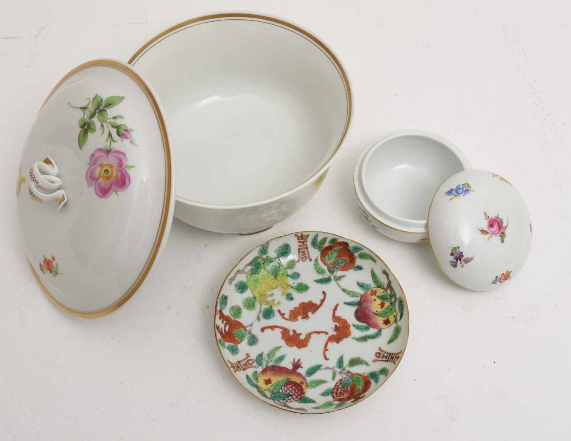 Drei Porzellan Objekte, Meissen u.A. - Image 2 of 6