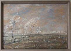 Wohl Walter Bertelsmann, Winterlandschaft, Acryl auf Platte, 20. Jh.