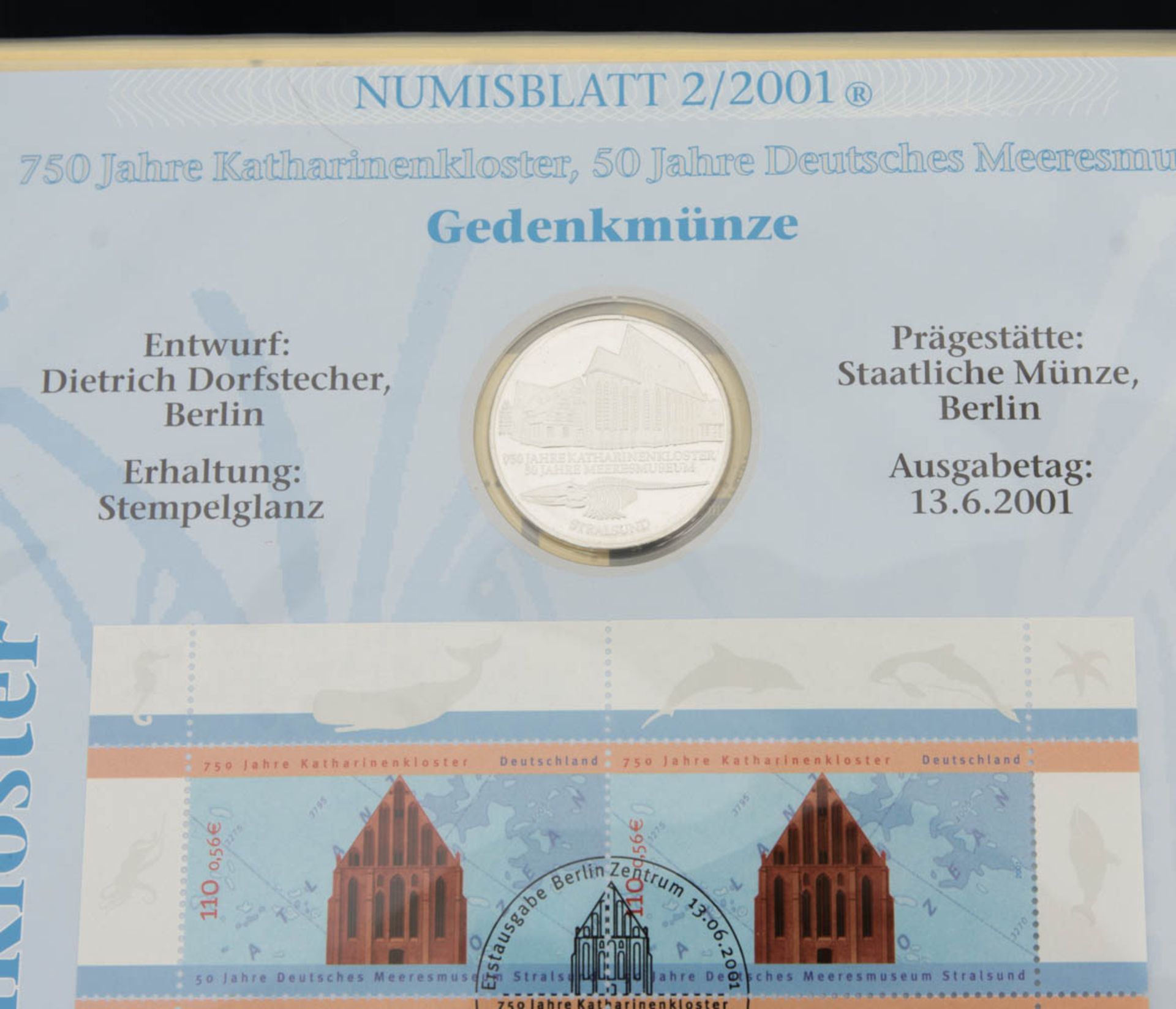 Sammlung Silber-Gedenkmünzen und Numisblätter / Briefmarken. - Bild 2 aus 6