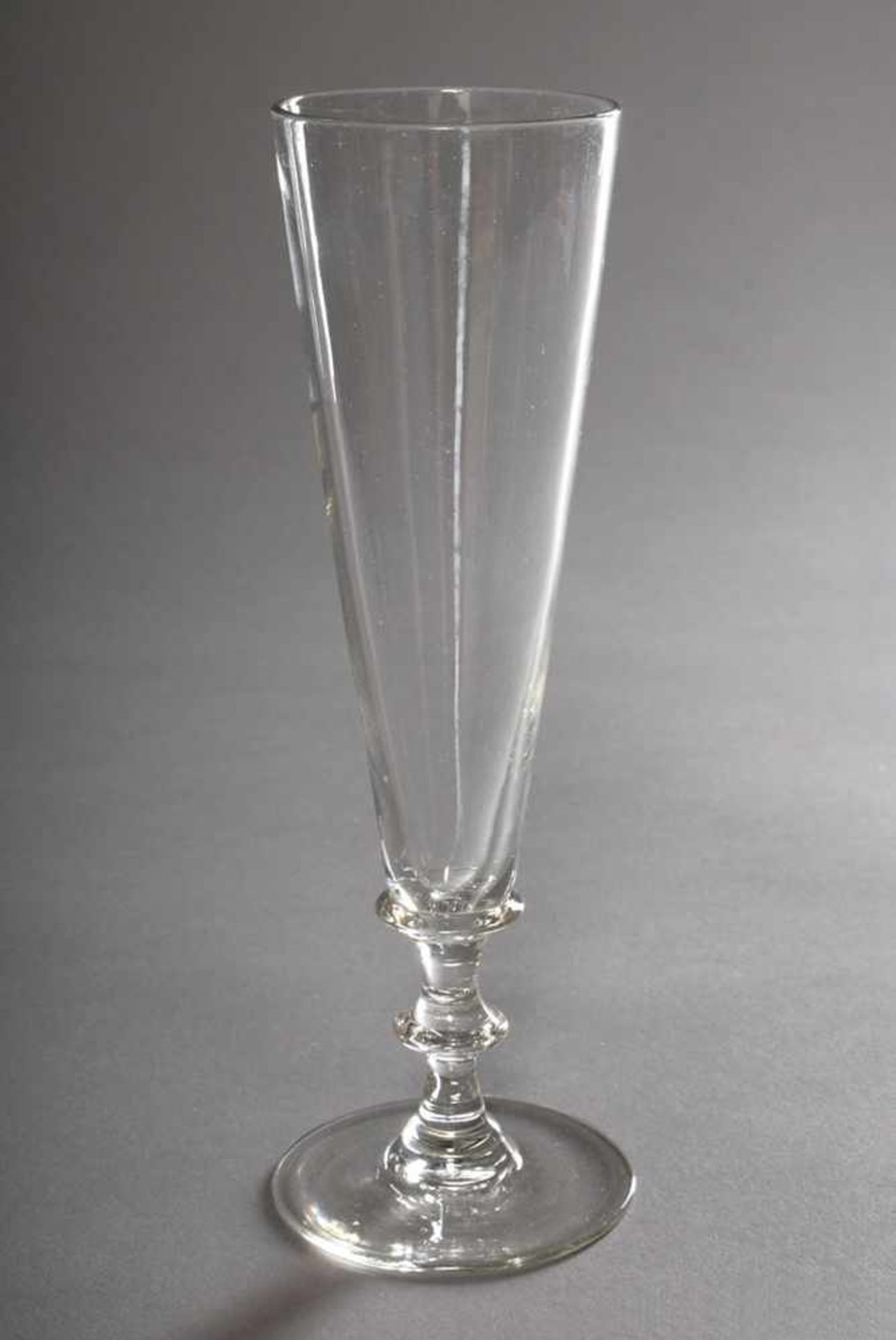 7 Various champagne glasses with double Nodus, h. 17-19,5cm - Bild 2 aus 2