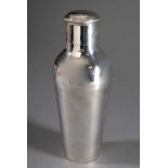 Plain cocktail shaker, Gottlieb Kurz, silver 800, 407g, h. 22cm