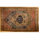 Antique Heriz carpet, wool, 547x348cm, dirty/defect