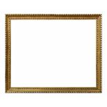 gold-plated frame with pearl frieze decoration, FM 49,4x62,2cm, AM 55,7x68,9cm, rubbed