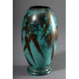Ovoid WMF Ikora copper vase with floral decoration, h. 18,5cm, pressure mark
