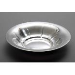Round bowl with ribbed walls, silver 835, 187g, Ø 21,5cm<