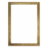 Plain small Berlin frame, gold plated, FM 28,5x41,5cm, AM 45x31,5cm, rubbed