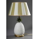 Porcelain table lamp "Pineapple", h. 44,5cm, body restored
