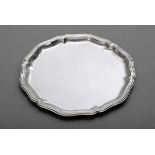 Round tray with Chippendale rim, Wilkens, silver 800, 177g, Ø 21cm<