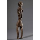 Standing ancestor figure, wood carved, probably East Africa, h. 47cm, small defects