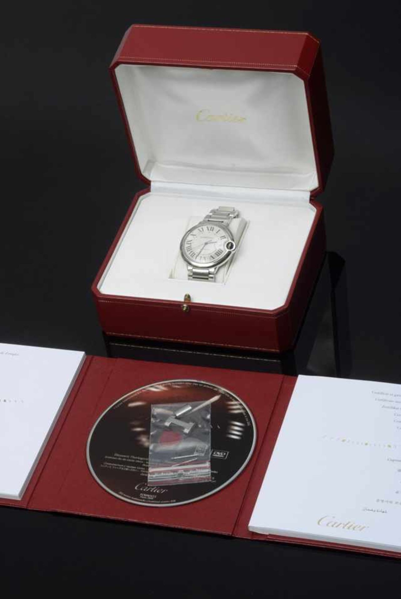 Cartier "Ballon Bleu" ladies' wristwatch, stainless steel, automatic movement, silver-coloured - Bild 6 aus 6