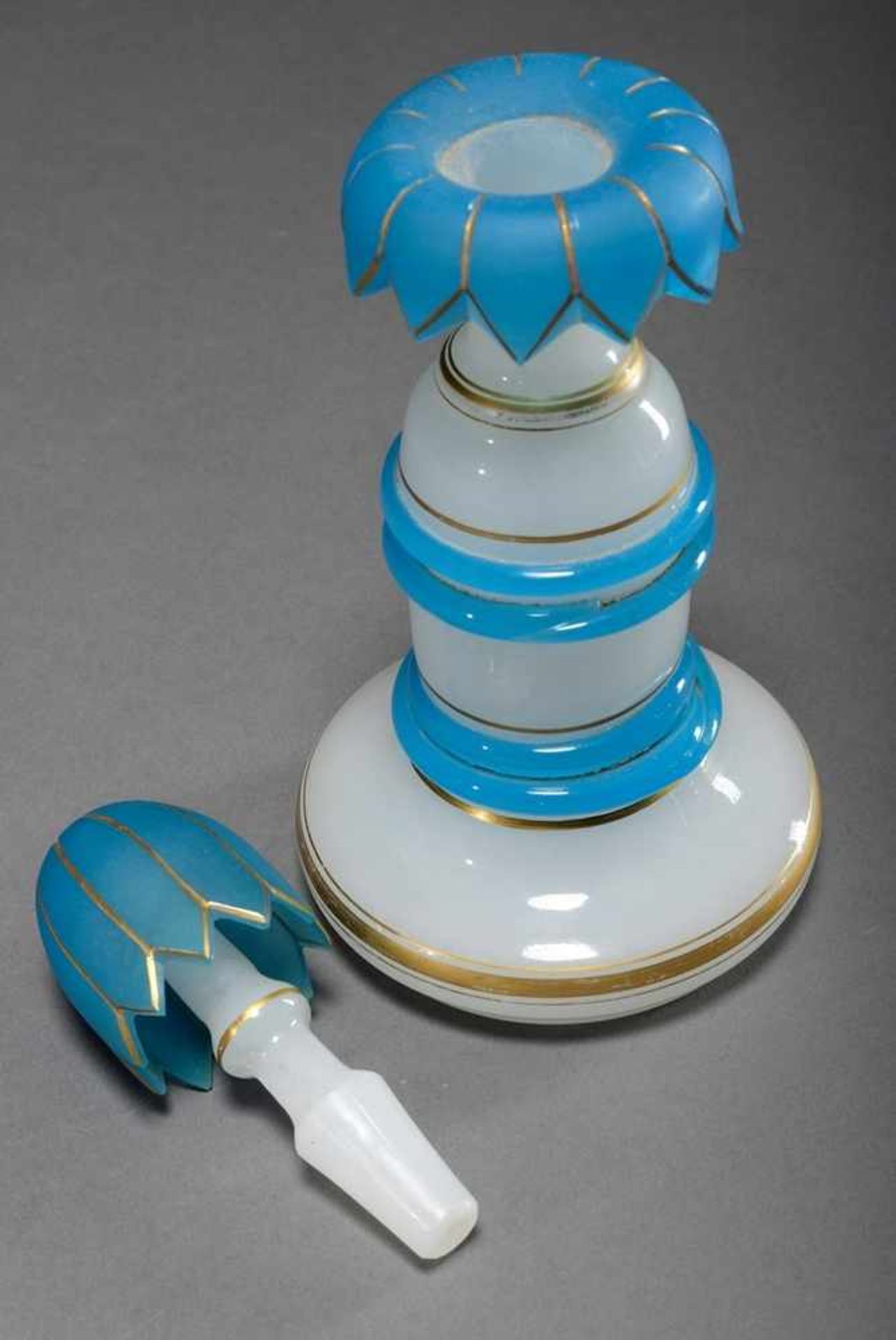 2 Various parts late Biedermeier 19th century: Porcelain bowl by Carl Tielsch & Co., Silesia ( - Bild 4 aus 7